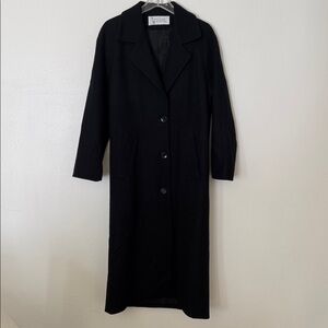 Classic Black 100% wool Coat